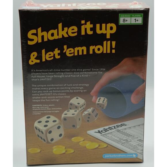 Yahtzee Game - Classic Shake, Score & Shout Dice Game - New Sealed - Picture 2 of 3